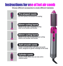 Luxury 5-in-1 Hot Air Styler & Hair Dryer Brush | فرشاة وتصفيف الشعر الاحترافية ٥ في ١