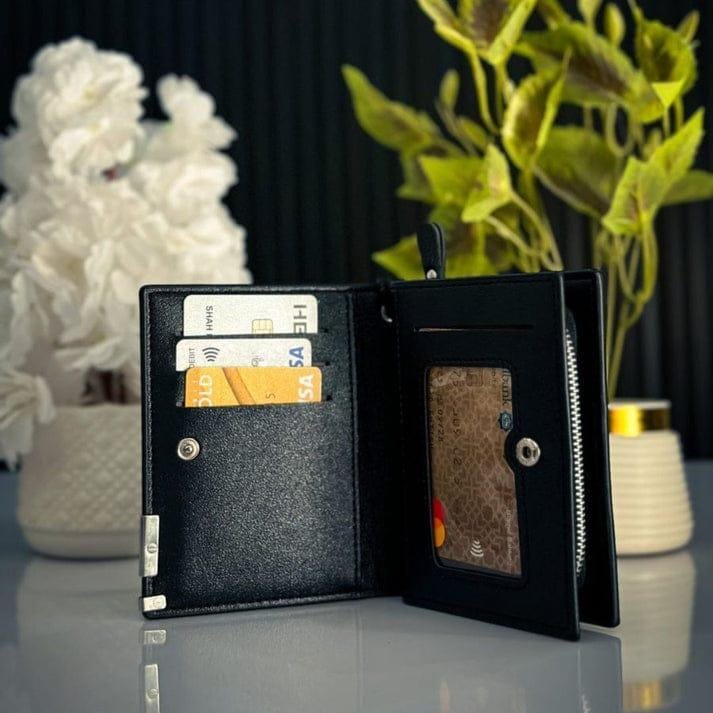 Baellerry Men's Zipper Wallet – Premium Leather Bifold Wallet with Card Holder & Coin Pocket
