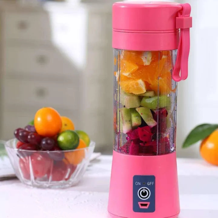 Ultra-Fast 6 Blade Portable Juicer Blender – Heavy Duty USB Rechargeable Smoothie Maker