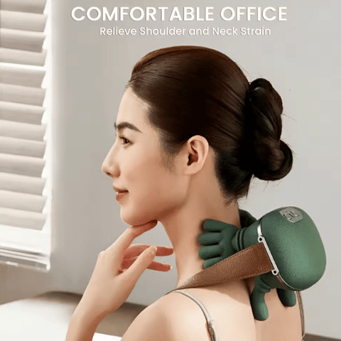 NeckEase Pro™ Dual-Node Shoulder Massager – جهاز تدليك الرقبة والأكتاف الاحترافي